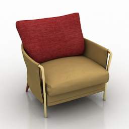 3D Armchair preview