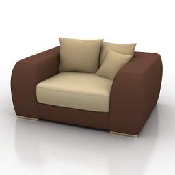 3D Armchair preview
