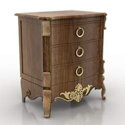 3D Bedside table preview