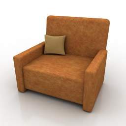 3D Armchair preview