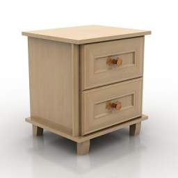 3D Bedside table preview