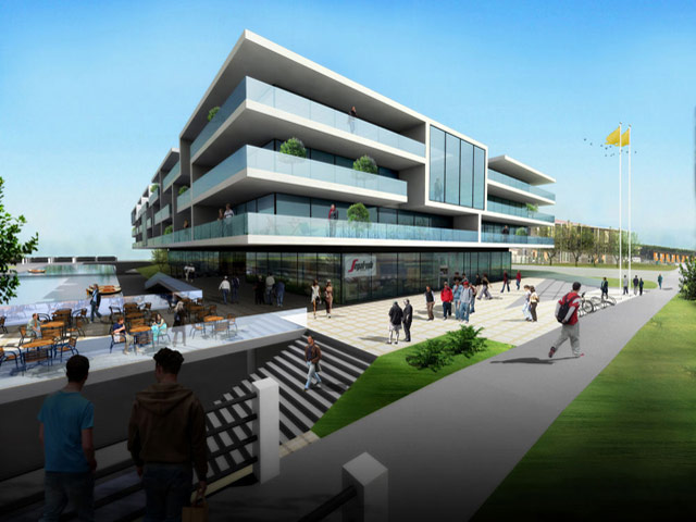 The Vomar hypermarket and apartments