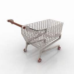 shoping cart 3D Model Preview #841ac119