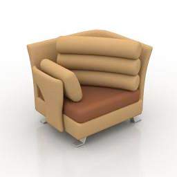 3D Armchair preview
