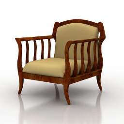 3D Armchair preview