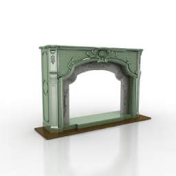 fireplace 3D Model Preview #b0c864c4
