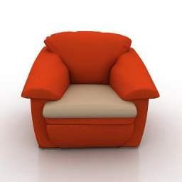 3D Armchair preview