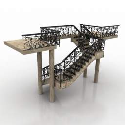 stair 3D Model Preview #3f60a946