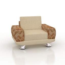 3D Armchair preview