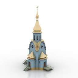 church 3D Model Preview #28e172bc