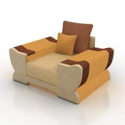 3D Armchair preview