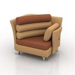 3D Armchair preview
