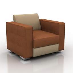3D Armchair preview