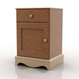 3D Bedside table preview