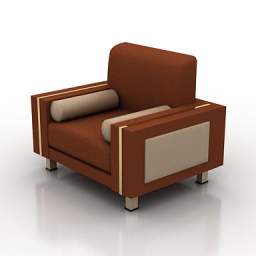 3D Armchair preview