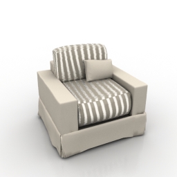 3D Armchair preview