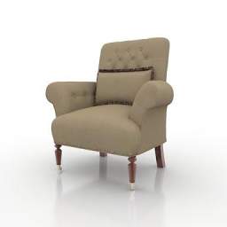 3D Armchair preview