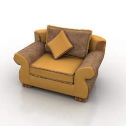 3D Armchair preview