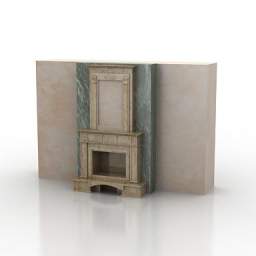 fireplace 3D Model Preview #d8144b88