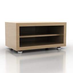 bedside table 3D Model Preview #e32fd4a1