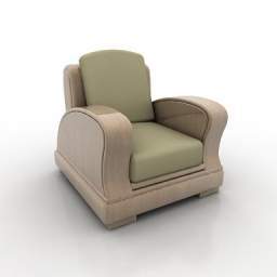 3D Armchair preview