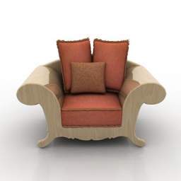 3D Armchair preview