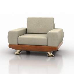 3D Armchair preview