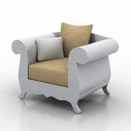 3D Armchair preview