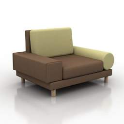 3D Armchair preview