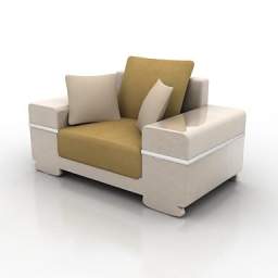 3D Armchair preview