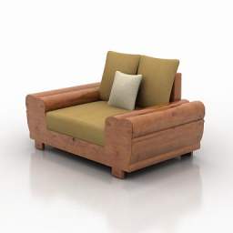 3D Armchair preview