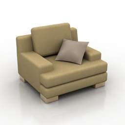 3D Armchair preview