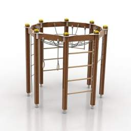 gymnastic complex 3D Model Preview #36b1e918