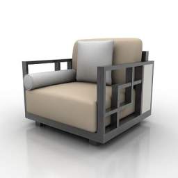 3D Armchair preview