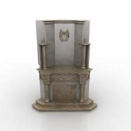 fireplace 3D Model Preview #eff6a2fa