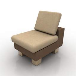 3D Armchair preview