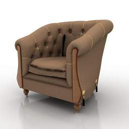 3D Armchair preview