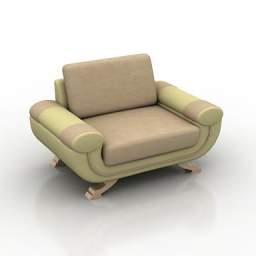3D Armchair preview