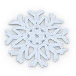 3D Snowflake preview