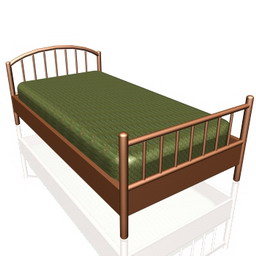 single-bed - 3D Model Preview #2a4de9cc
