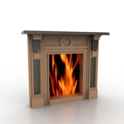 fireplace 02 3D Model Preview #82e8e380