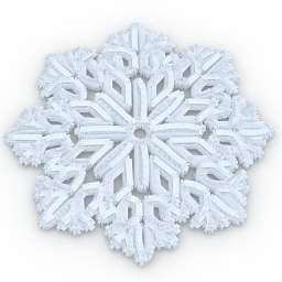 3D Snowflake preview