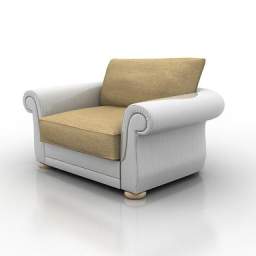 3D Armchair preview