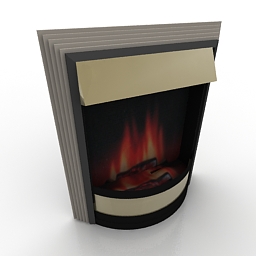 3D Fireplace preview