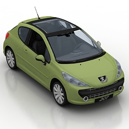 peugeot 207 3D Model Preview #964df051