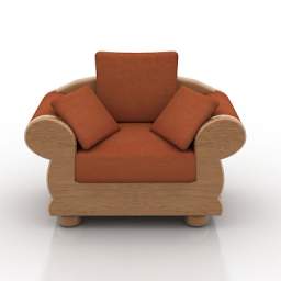 3D Armchair preview