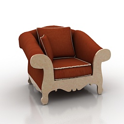 3D Armchair preview