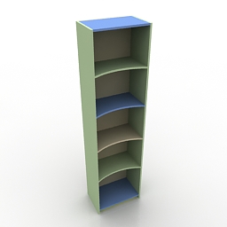 3D Bookcase preview