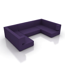 sofa mobil 3D Model Preview #95a243af