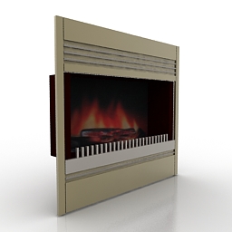 3D Fireplace preview